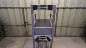 DIY - TIG Welding Cart. Adjustable brackets to cater for different cylinder sizes.