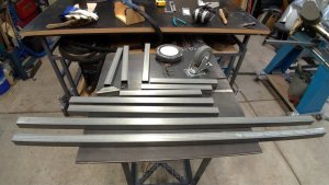 DIY - TIG Welding Cart. The first pieces of steel are cut for the frame.