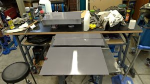 DIY - TIG Welding Cart. Painting the drawer frame covers.