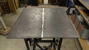 DIY - Welding Bench. Finished, it just needs a coat of paint.