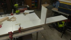 DIY - Small Parts Drawers. The center uprights are dowled